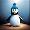 Cute penguin - ai generated image