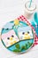 Cute penguin toasts with spread on a plate, food for kids ideas