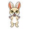 Cute pharaoh cat cartoon standing