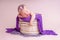 Cute photoshoot, Violet color, family photographer, sweet children, Baby sleep