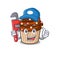 A cute picture of chocolate cupcake working as a Plumber