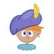 Cute Piet character helper of Sinterklaas