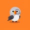 Cute Pigeon: A Playful And Inventive Flat Vector Design