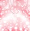 Cute pink background with pearls