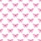 Cute pink butterflies seamless raster pattern