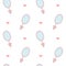 Cute pink cartoon mirror seamless pattern background illustration