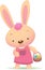 Cute pink Easter Bunny