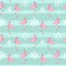 Cute Pink Flamingo New Year and Christmas Seamless Pattern Background Vector Illustration