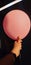 Cute Pink Pastel Balloon Holding