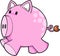 Cute Pink Pig Vector