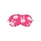 Cute pink sleep mask.