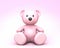 Cute pink teddy bear