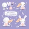 Cute Plasticine Bunny Step Instruction for Kid