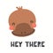Cute platypus illustration