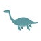 Cute plesiosaurus cartoon