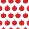 Cute pomegranate pattern. Granate fruit seamless print. Summer wallpaper, botanical illustration