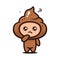 Cute poop mascot character design