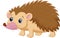 Cute porcupine cartoon