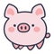 cute pork farm animal