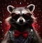 Cute portrait zoo mammal funny nature wildlife head animal fur wild raccoon face