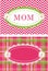 Cute Postcards Daisy Flower Chevron Plaid