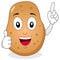 Cute Potato Character with Thumbs Up