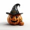 Cute Presidents\\\' Day Jackolantern With Wizard Hat - 3d Render