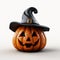 Cute Presidents\\\' Day Witch Pumpkin 3d Scan With Wizard Hat