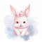 Cute princess bunny. Illustration AI Generative