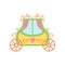 Cute Princess Fairytale Carriage Cartoon Vector Illustration