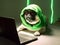 Cute pug dog with hoodie. Concept of hacker, busy pet or work from home