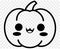 Cute pumpkin character isolated on png for Thanksgiving elements