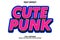 Cute punk sticker text effects