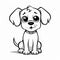 Cute Puppy Coloring Pages For Kids