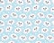 Cute puppy seamless pattern. Dog repetitive texture. Children endless background. Vector illustration.