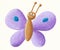 Cute purple butterfly