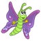 Cute purple butterfly