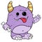 Cute Purple Monster, Illustration