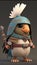 Cute Quail Animal Warrior 3D Game Model | Generative AI