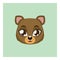 Cute quokka avatar with flat colors