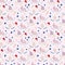 Cute rabbit seamless pattern. Background for kids.