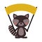 Cute raccon icon