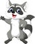 Cute raccoon cartoon