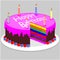 Cute rainbow cake