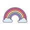 Cute rainbown fantasy icon