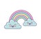 Cute rainbown fantasy icon