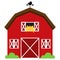 Cute Red Vector Barn