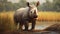Cute Rhino Free Wallpaper In Patrick Brown Style
