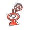 Cute robot chatbot icon in comic style. Bot operator vector cartoon illustration pictogram. Smart chatbot character business