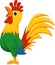 Cute rooster cartoon